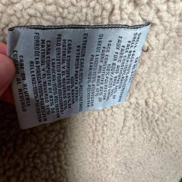 Levis Faux Leather Small Zip Up Jacket - Picture 9 of 9